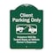 Signmission Client Parking Violators Will Be Towed Away Owner Expense Aluminum Sign, 18" L, 24" H, GW-1824-9988 A-DES-GW-1824-9988 - alternate 1